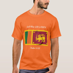 Camiseta SRI LANKA FLAG Scripting Patriótico ORANGE Persona