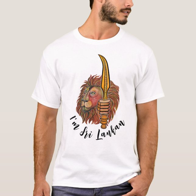 Camiseta Sri Lanka - Lion T-Shirt (Frente)