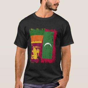Camiseta Sri Lanka Maldivas Meia Bandeira Cingalês Maldivo
