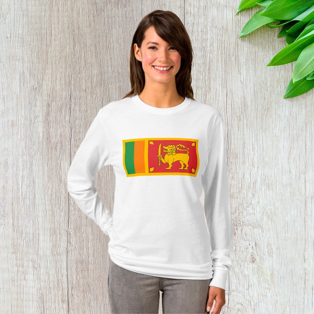Camiseta Sri Lanka National Flag Lion Symbol (Criador carregado)