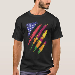 Camiseta Sri Lanka - Patriot American Grown Hearwn Flag Str