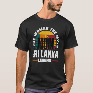 Camiseta Sri Lanka Sri Lanka - Dia de as mães de bandeira d