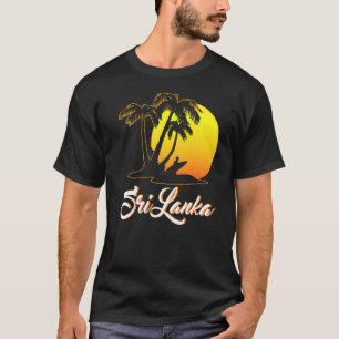 Camiseta Sri Lanka Surfer Sunset Beach Ocean Vacing Sri L