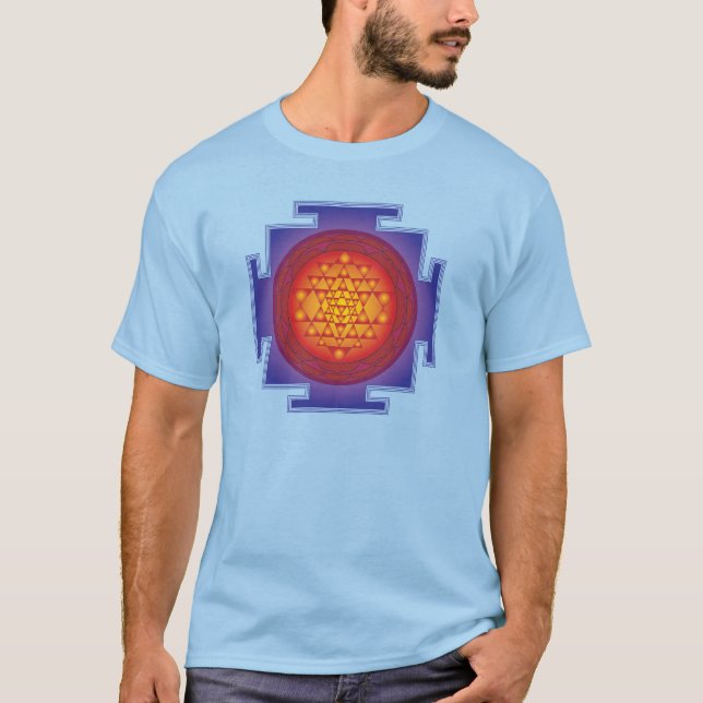 Camiseta Sri Yantra - chama (Frente)