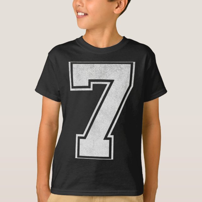 Camiseta Srts Jersey Number 7 Nge Fan Team Player Birthday  (Frente)