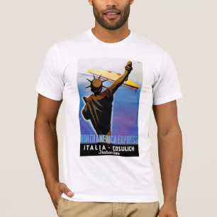 Camiseta ss Rex que passa a estátua da liberdade