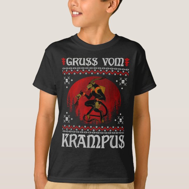 Camiseta Ss Vom Krampus Christmas Evil Xmas Horror Ugly Swe (Frente)