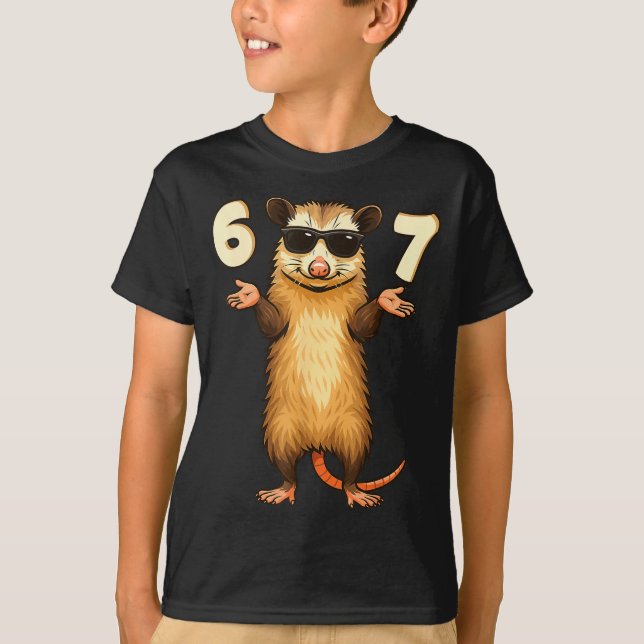 Camiseta Ssum 67 Hand Motion Meme Funny Kids Teens Gen Alph (Frente)