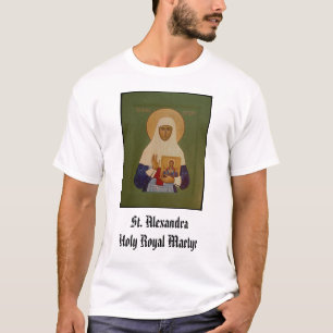 Camiseta St. Alexandra, mártir real do St. AlexandraHoly