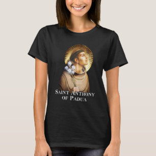 Camiseta St Anthony de Pádua Católico Antigo São Menino