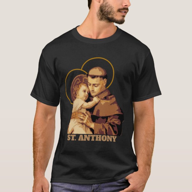 CAMISETA ST ANTHONY DO BEBÊ JESUS DE PÁDUA (Frente)