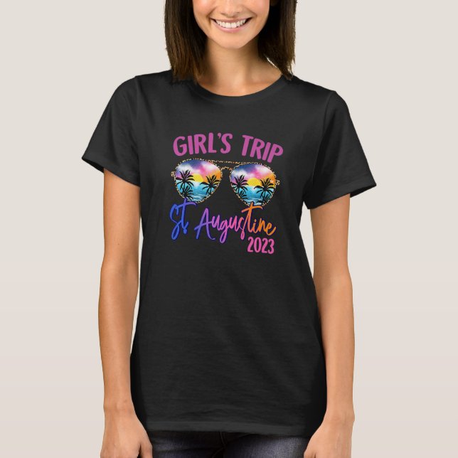 Camiseta St. Augustine 2023 Girls Trip Sunglasses Summer Gi (Frente)