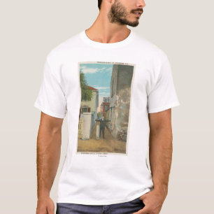 Camiseta St Augustine, FL - vista da rua do Tesouraria &