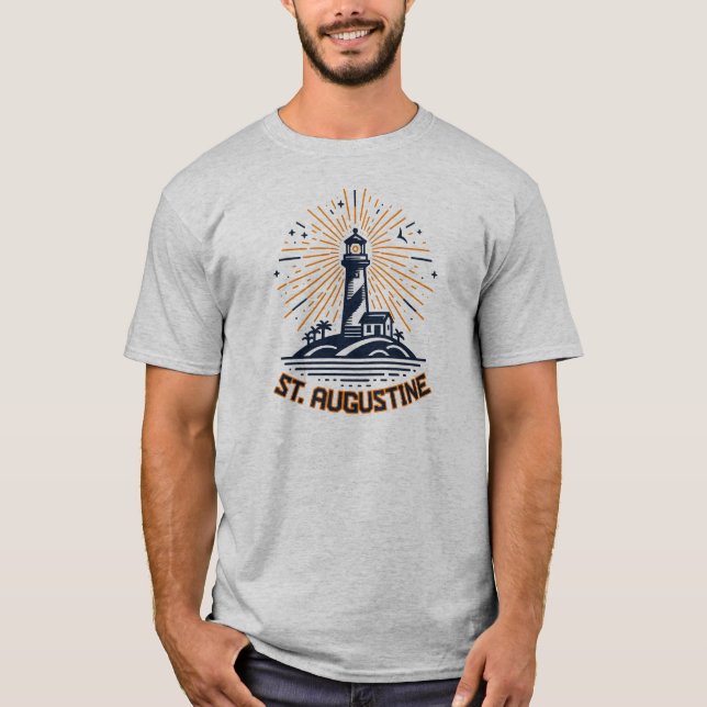Camiseta St. Augustine Florida Lighthouse Sunrise (Frente)