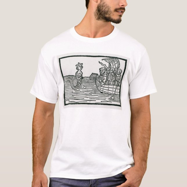 Camiseta St. Brendan e a sirene (Frente)