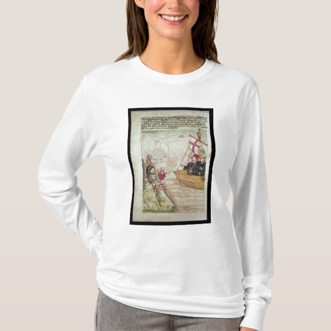 Camiseta St. Brendan em seu navio (Frente)