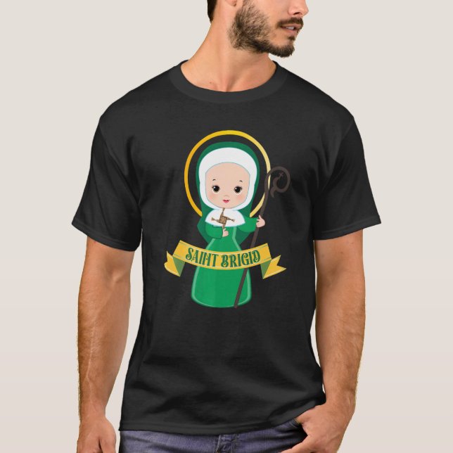 Camiseta St Brigid Of Kildare Cross Ireland Irish Cute Cath (Frente)