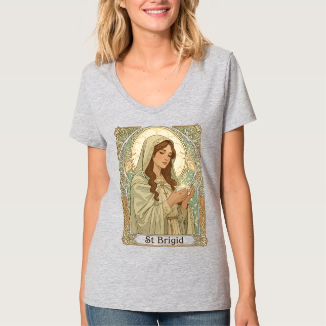 Camiseta St Brigid The Patron Of Dairy Workers (Frente)