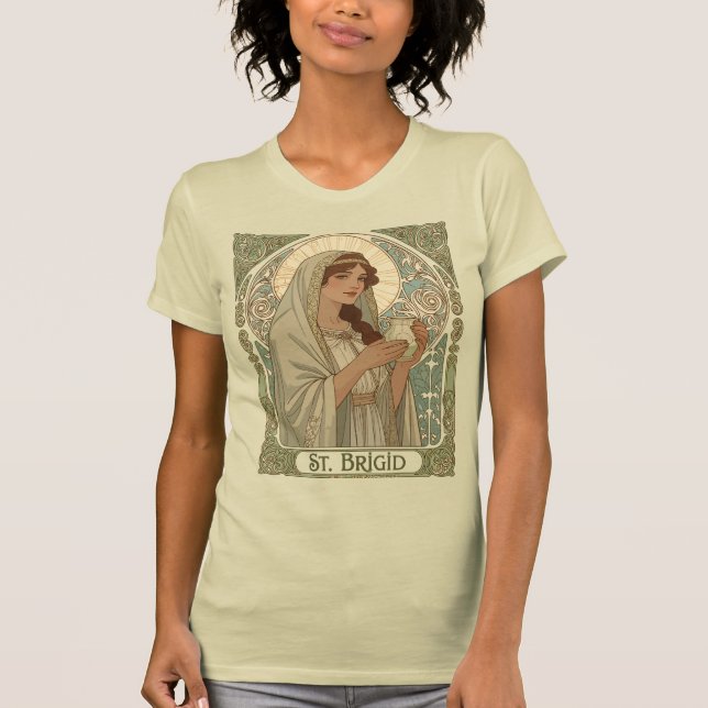 Camiseta St Brigid The Patron Saint of Dairymaids (Frente)