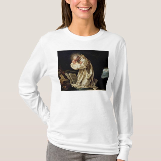 Camiseta St. Bruno que Praying no deserto, 1763 (Frente)