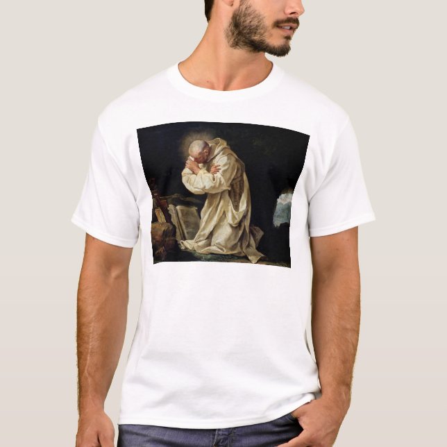 Camiseta St. Bruno que Praying no deserto, 1763 (Frente)