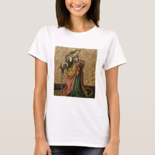 Camiseta St. Catherine de Alexandria (óleo no painel) 2
