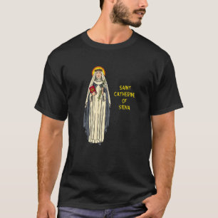 Camiseta St Catherine Of Siena Católicas Meninas Adolescent