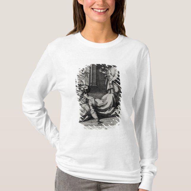 Camiseta St. Catherine que Exorcising um demónio de uma (Frente)