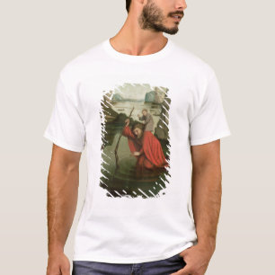 Camiseta St Christopher que leva a criança do cristo