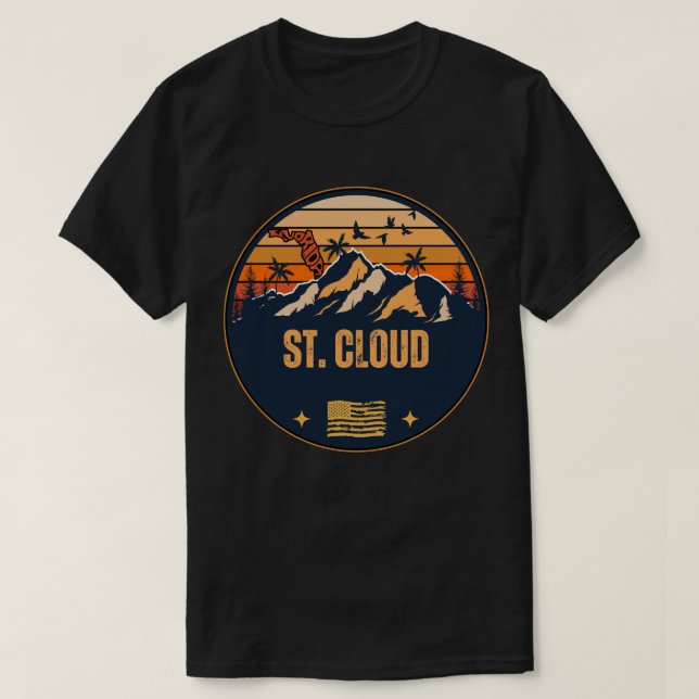 Camiseta St. Cloud, Flórida  (Frente do Design)
