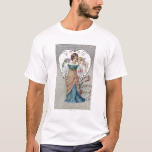Camiseta St. Cupido do cumprimento dos namorados