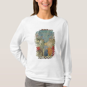 Camiseta St Francis dá seu casaco a um desconhecido