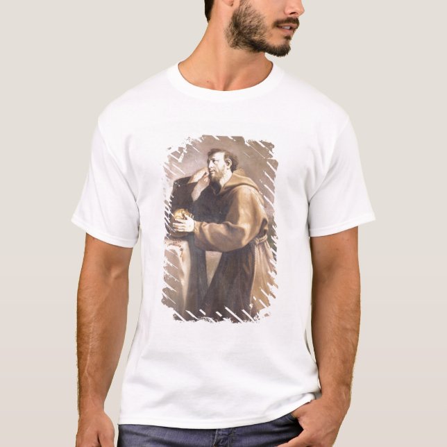 Camiseta St Francis de Assisi na oração (Frente)