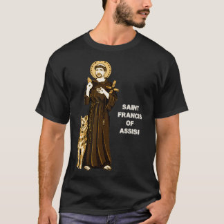 Camiseta St Francis of Assisi Art Patron Saint of Animals b