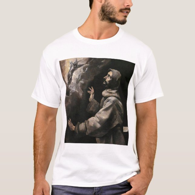 Camiseta St Francis que recebe os Stigmata (Frente)