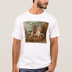 Camiseta St George que massacra o dragão, (óleo no painel)