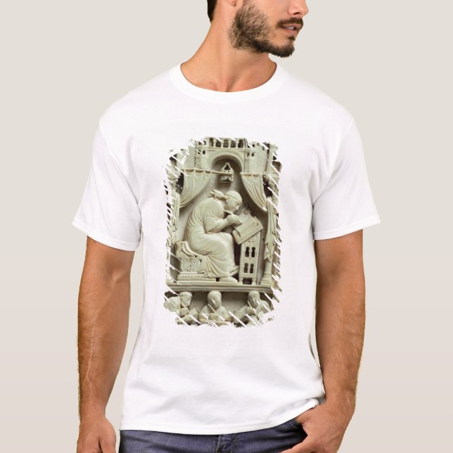 Camiseta St Gregory escrevendo com escreventes abaixo (Frente)