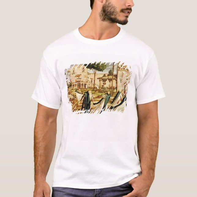 Camiseta St Jerome e leão no monastério, 1501-09 (Frente)