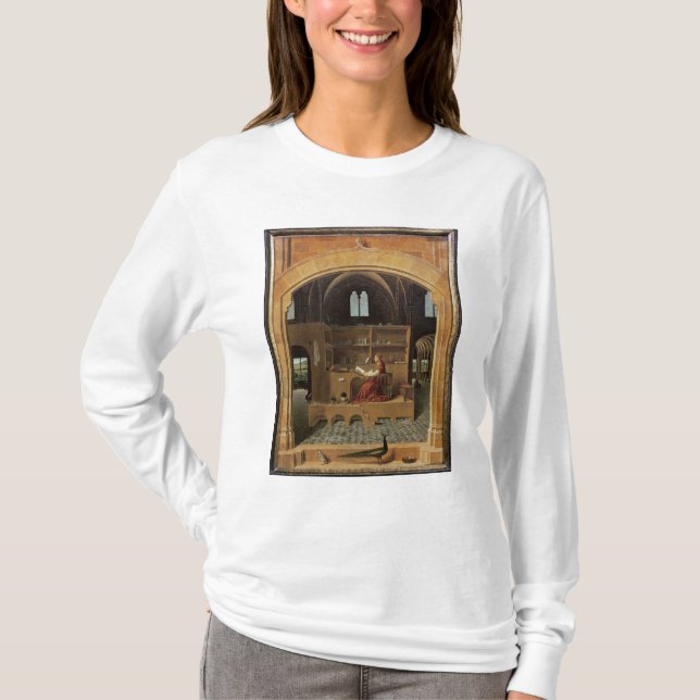 Camiseta St Jerome em seu estudo, c.1475 (Frente)