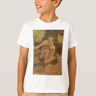 Camiseta St Jerome na região selvagem por Leonardo da Vinc