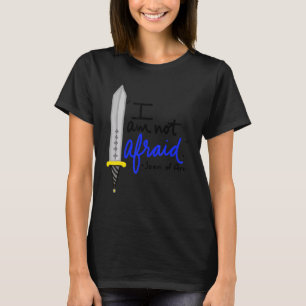 Camiseta St Joana d'Arc Não Tenho Medo Eu Nasci Para Fazer