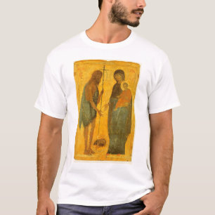 Camiseta St John o baptista e o Virgin e a criança