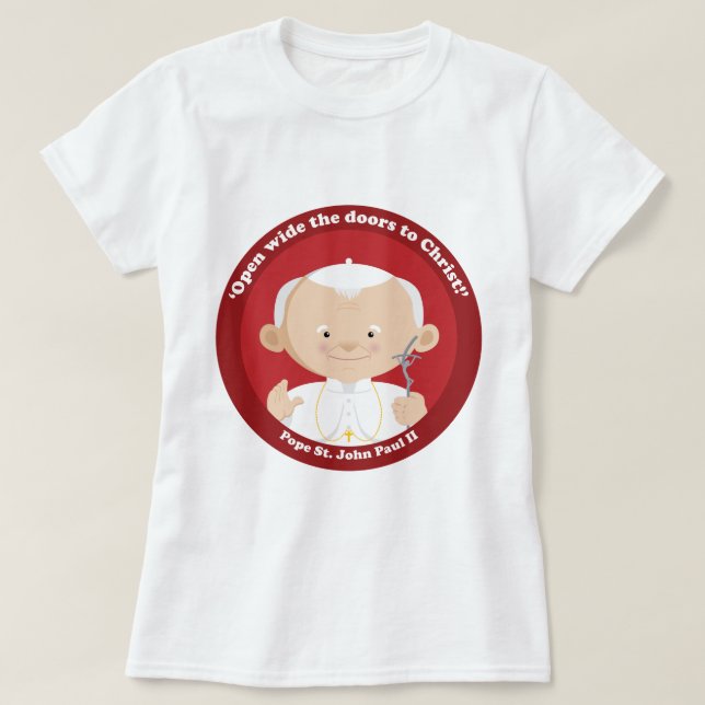 Camiseta St John Paul II (Frente do Design)