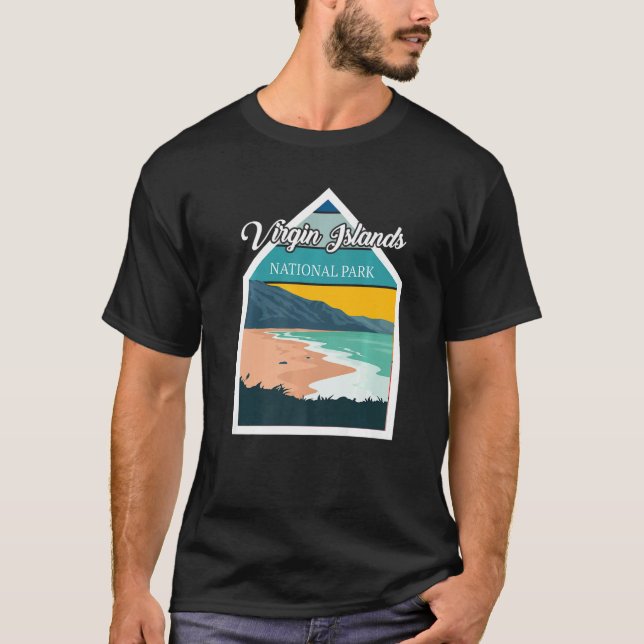 Camiseta St. John Virgin Islands National Park Souvenir Whi (Frente)
