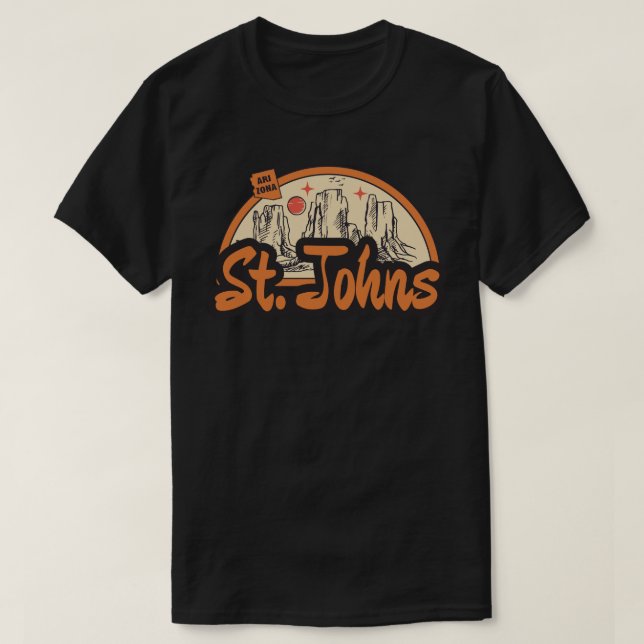 Camiseta St. Johns, Arizona (Frente do Design)