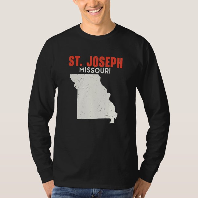 Camiseta St Joseph Missouri USA State America Travel Missou (Frente)