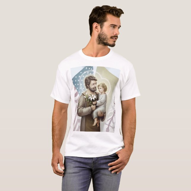 Camiseta St Joseph o protetor (Frente Completa)