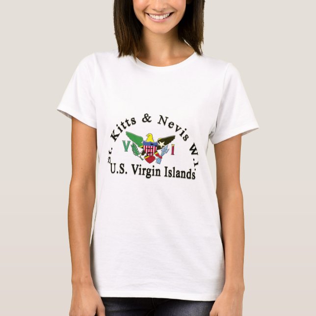 Camiseta St. Kitts e Nevis/E.U. Virgin Islands (Frente)