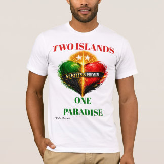 Camiseta ST. Kitts & Nevis colorido