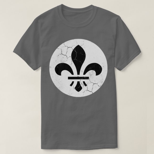 Camiseta St Louis Flag Fleur de Lis (Frente do Design)